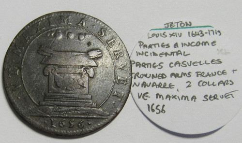 Jeton louis xiv 1643 - xiv, 1643-1715