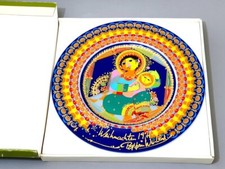 Rosenthal Weihnachtsteller 1971 "Maria mit Kind" Björn Wiinblad mit OVP