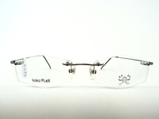 Rahmenlose Brillenfassung randlos flexibel grau ausgefallene fetzige Glasform