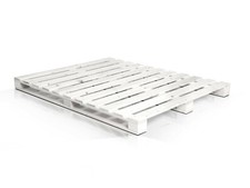 weißes Palettenbett Futonbett