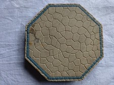 Antike Bodenfliese Villeroy & Boch 3 um 1900, benutzt In Bädern der RMS Titanic!