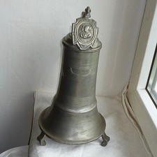 ANTIKER ZINNKRUG DATIERT 1749 MANN/FRAU KOPF 3 PUNZEN INNEN HUMPEN/BIERKRUG 35cm