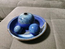 Keramik Duftbrunnen Blau für Zimmernutzung Dekoration Tischbrunnen Dekor