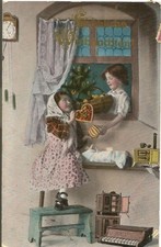 AK  Fröhliche Weihnachten - Kinder - Baum - Geschenke um  1918
