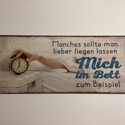 H062 blechschild manches - h062,