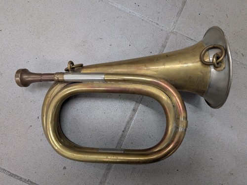 Antik messing mini trompete - messing,