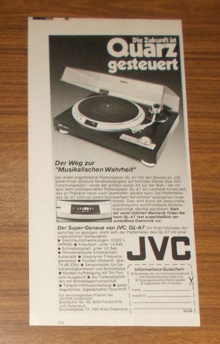Seltene werbung vintage - vintage, jvc