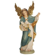 Holz Figur HL. SCHUTZENGEL /