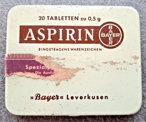 Alte aspirin metalldose - alte,