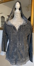 Sweatjacke/Hemdjacke von Tredy, Gr. S/36-38, grau