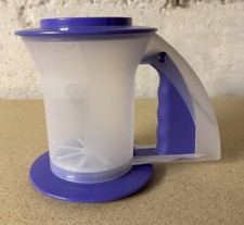 TUPPERWARE Rucki Zucki Mehlsieb, Pudersieb, Puder Sieb Blau