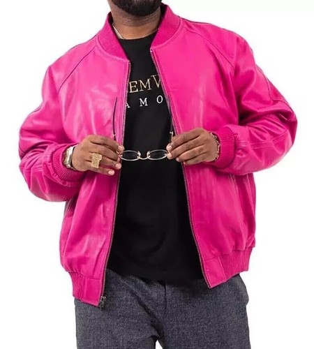 Neu herren rosa bomber styling - neu,