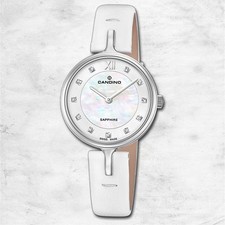Candino Damenuhr Leder weiß