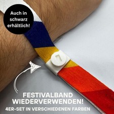 4x Festivalband Verschluss –