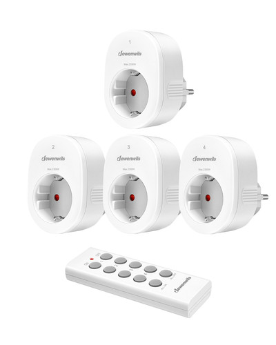 Funksteckdosen 4er set 2300w - 4er,