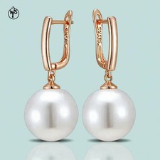 Ohrringe Perle Vergoldet