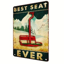 Blechschild sessellift ski - sessellift,