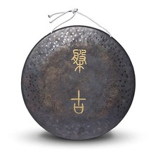 Erdton Gong Bronze 55- 70 cm für Meditation, Yoga, Klangtherapie mit Schläger