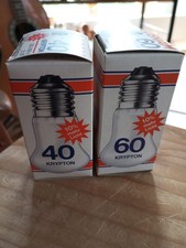 2x Vintage Osram Krypton 40 &