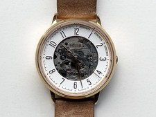 Fossil Damen Skeleton Armbanduhr ME3152 Automatik, Mechanisch, Goldfarben 