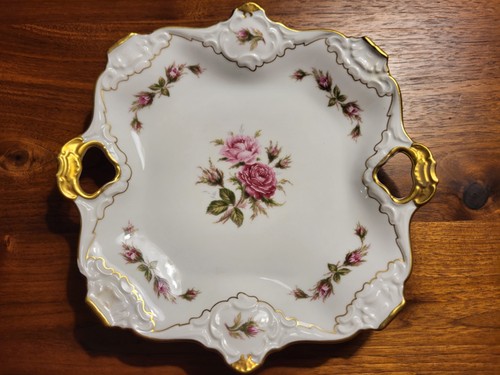 Servierplatte dekor moosrose - servierplatte,