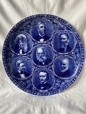 Vintage Rowland & Marsellus Co Blue Plate American Poets Staffordshire England