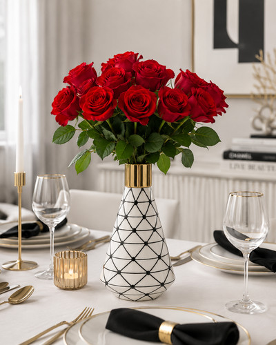 Vase xoxo keramik 26 cm - keramik,
