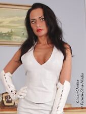 Ledertop Leder Top Weiß