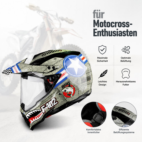 Integralhelm visier downhill - visier,