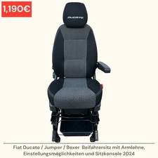 Fiat Ducato Jumper Boxer Beifahrersitz Sitz Einstellungsmöglichkeiten Armlehne