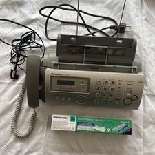 Panasonic KX-FP205G Faxgerät Telefon Kopierer Telefonkabel silber gebraucht
