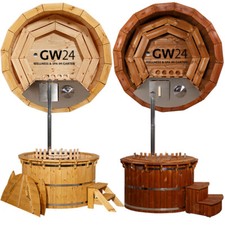 Badefass Badetonne Badezuber Badebottich Hot Tub Tube Pot Pool Fichte Thermoholz