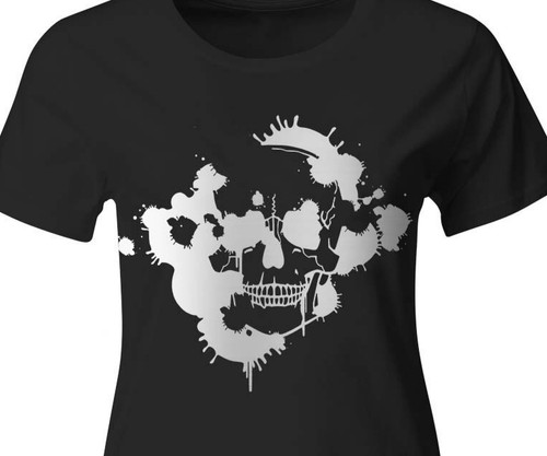 Bügelbild totenkopf flexfolie - bügelbild,