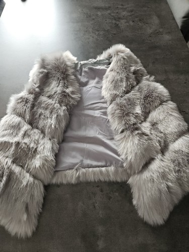Pelz weste grau - weste, xl