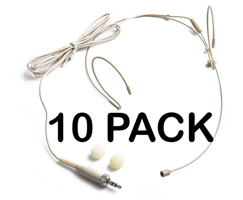 10x beige headset mikrofon - 10x,