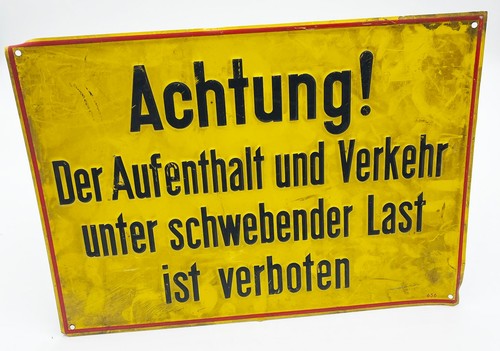 Blechschild achtung - blechschild,