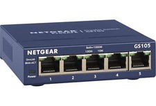 NETGEAR 5 Port Gigabit Ethernet Switch GS105 1Gbit/s Switch Unmanaged NEU