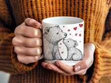 Heart bear love muttertag - heart,