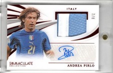 2021 Panini Immaculate Memorabilia  Auto Andrea Pirlo 7/8 Patch Italien