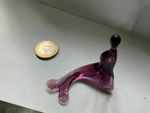Glasfigur seehund mit ball - seehund,