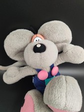 Diddl Maus blaue Latzhose pinke Knöpfe türkise Tasche | Sammlerstück Kuscheltier