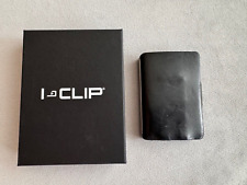i-Clip Wallet / Kreditkartenetui, schwarz / alu, kurz genutzt, ovp