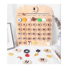 Wooden Magnetic Calendar -