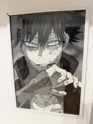 Gerahmte anime manga - 4x, anime/manga