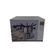Edelstahl Fondue Set für 6
