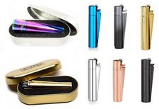 Clipper Metall Feuerzeug Gas Feuerzeuge Edel Design inkl. Geschenk Box 