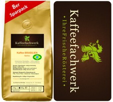 Brasilien Santos Kaffee 8x500g ♥ Sparpaket frisch geröstet vom Kaffeefachwerk