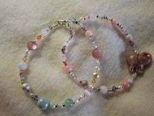 Perlenarmbändchen, 20 cm, farblich abgestimmt, Elefanten Perle