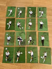 Retro Autogrammkarten Frauen Nationalmannschaft DFB teilweise unterschrieben