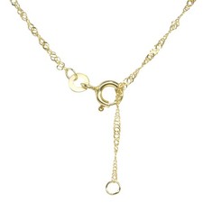 Damen  Fußkettchen Fußkette echt Gold 333 Singapur 25 cm verstellbar